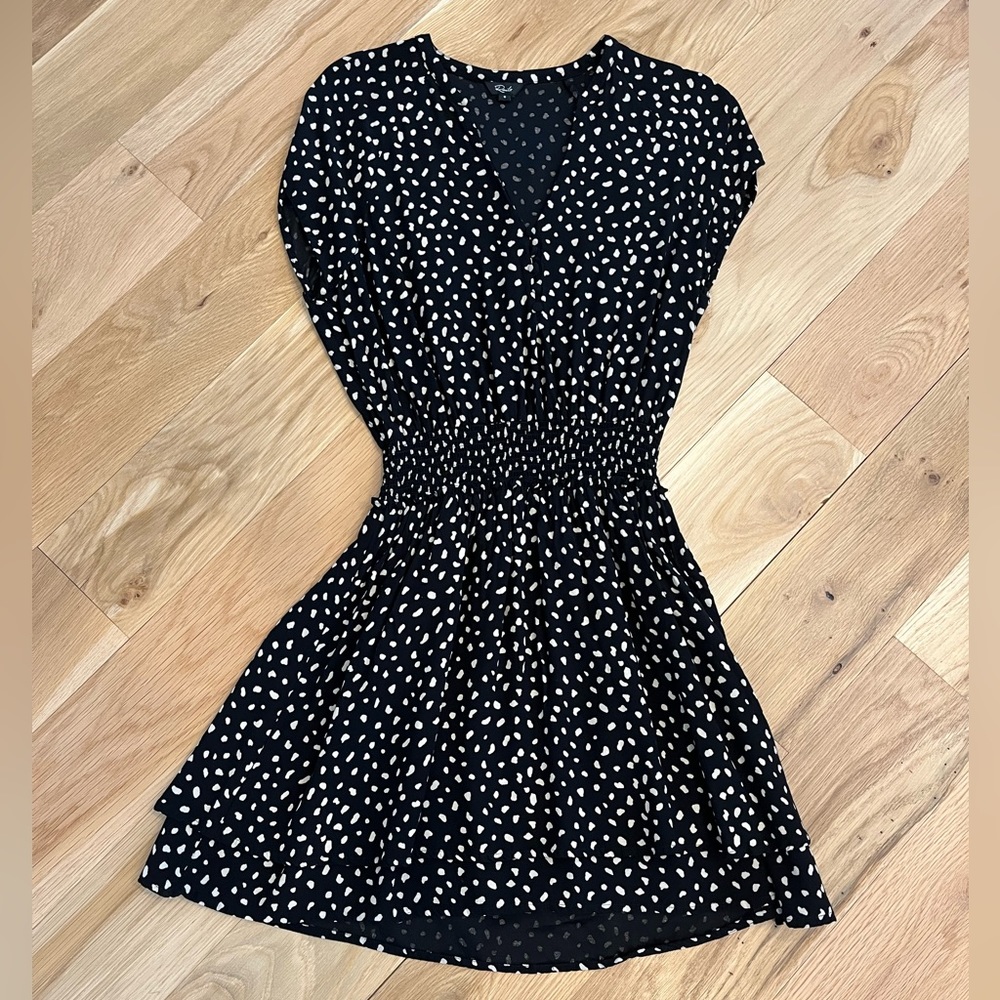 Rails Black and Beige Dress Size Small
